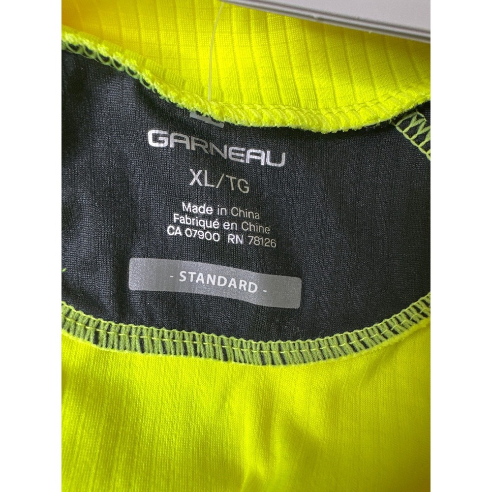 Louis Garneau Womens Captain Jersey XL Neon Yellow Black Full Zip Cycling Jacket - Picture 5 of 9